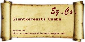 Szentkereszti Csaba névjegykártya